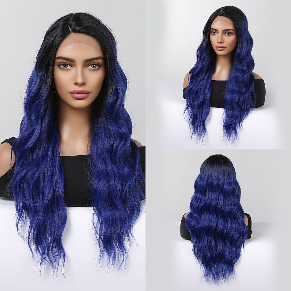 Blue hot Wig