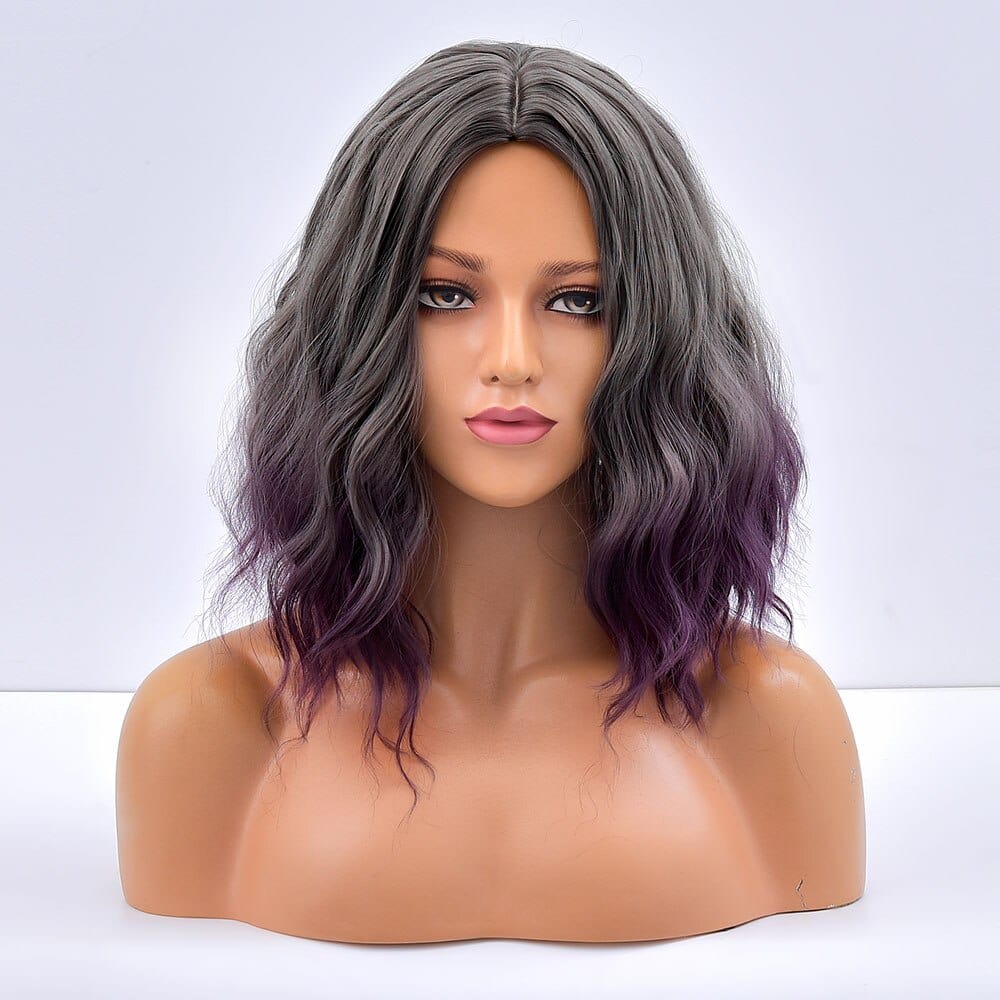 Purple grey wig best sale