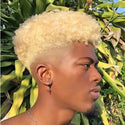 Blonde Afro Toupee