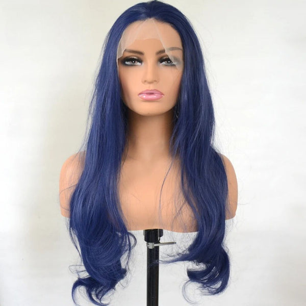 Blue Synthetic Wig