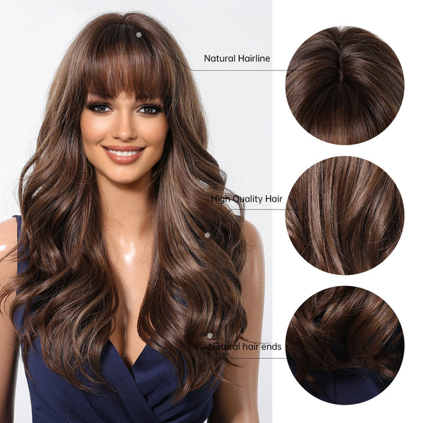 Medium Dark Brown Wig