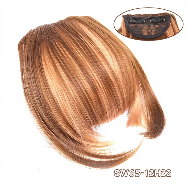 Honey Blonde Clip on Bangs