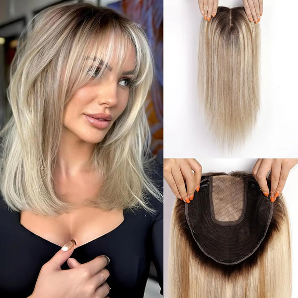 Ash Blonde Hair Topper