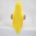 Yellow Synthetic Lace Front Wig