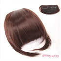 Chestnut Brown Clip on Bangs