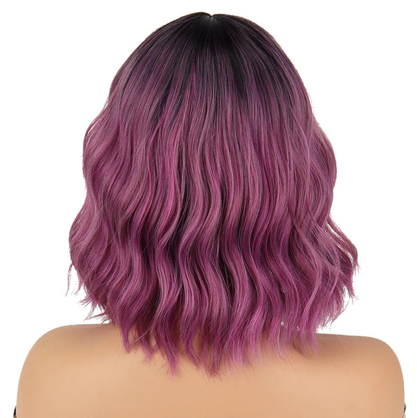 Stylonic Fashion Boutique Synthetic Wig A Purple Wig A Purple Wig - Stylonic Fashion Boutique