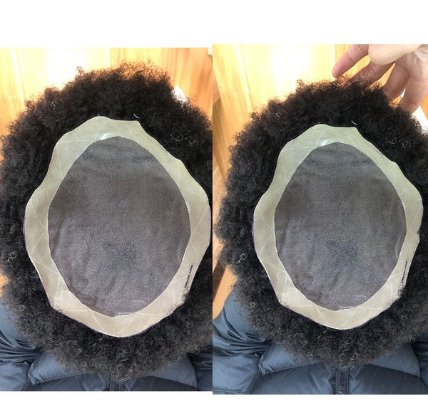 Stylonic Fashion Boutique Toupee Afro Toupee for Men Human Hair Wigs | Afro Toupee for Men - Stylonic Fashion Boutique