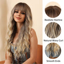 Stylonic Fashion Boutique Synthetic Wig Gray Brown Ombre Blonde Wavy Synthetic Wig Gray Brown Ombre Blonde Wavy Synthetic Wig - Stylonic Wigs