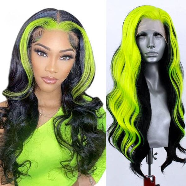 Stylonic Fashion Boutique Synthetic Wig Black and Green Wig Black and Green Wig Insight: Customer Reviews & Specifications