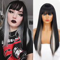 Stylonic Fashion Boutique Synthetic Wig Black and Grey Wig Wigs - Black and Grey Wig | Stylonic Fashion Boutique