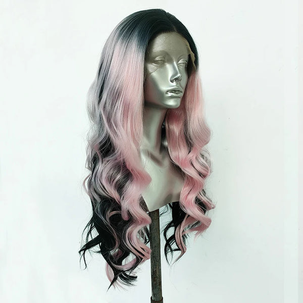 Stylonic Fashion Boutique Synthetic Wig Black and Pink Wig Black and Pink Wig: Specs, Pricing & Customer Reviews