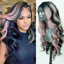 Stylonic Fashion Boutique Synthetic Wig Black and Pink Wig Black and Pink Wig: Specs, Pricing & Customer Reviews