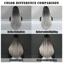 Stylonic Fashion Boutique Synthetic Wig Black and Silver Wig Black and Silver Wig Overview: Photos & Customer Insights