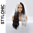 Stylonic Fashion Boutique Synthetic Wig Black and White Wig Wigs - Black and White Wig | Stylonic Fashion Boutique