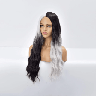 Stylonic Fashion Boutique Synthetic Wig Black and White Wig Wigs - Black and White Wig | Stylonic Fashion Boutique