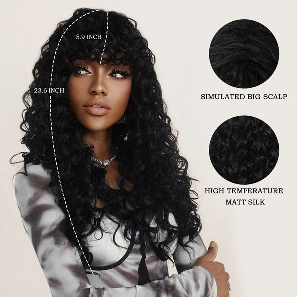 Stylonic Fashion Boutique Synthetic Wig Fluffy Afro Kinky Deep Curly Wig Fluffy Afro Kinky Deep Curly Wig - Stylonic 