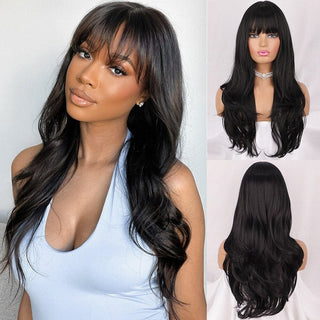 Stylonic Fashion Boutique Synthetic Wig Black Fringe Wig Wigs - Black Fringe Wig - Stylonic Fashioon Boutique