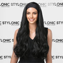 Stylonic Fashion Boutique Synthetic Wig HB017-1 Long Wavy Black Head Band Wig Long Wavy Black Head Band Wig - Stylonic Wigs