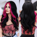 Stylonic Fashion Boutique Synthetic Wig Black and Pink Wig Black and Pink Wig - Stylonic Wigs