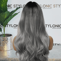 Stylonic Fashion Boutique Black to Gray Wigs Natural Wavy Hair