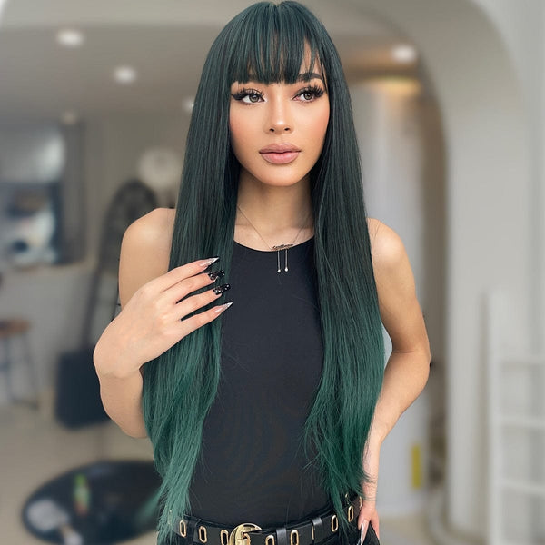 Stylonic Fashion Boutique Blackish Green Wig Blackish Green Wig - Stylonic Wigs