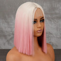 Stylonic Fashion Boutique Rfen-613 / China Wig Pink - Short Blonde Ombre Pink