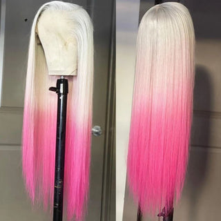 Stylonic Fashion Boutique Synthetic Wig Blonde and Pink Lace Front Wig All About the Blonde & Pink Lace Front Wig: Details & FAQs