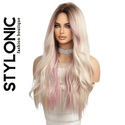 Stylonic Fashion Boutique Synthetic Wig Blonde and Pink Wig Blonde and Pink Wig - Stylonic Wigs
