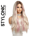 Stylonic Fashion Boutique Synthetic Wig Blonde and Pink Wig Blonde and Pink Wig - Stylonic Wigs