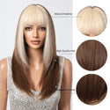 Stylonic Fashion Boutique Synthetic Wig Blonde Bangs Wig Blonde Bangs Wig - Stylonic Premium Wigs