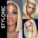 Stylonic Fashion Boutique Human Hair Wig Blonde Bob Human Hair Wig Blonde Brazilian Hair Wig - Stylonic