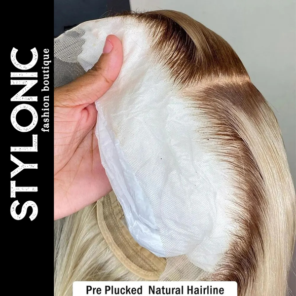 Stylonic Fashion Boutique Human Hair Wig Blonde Bob Human Hair Wig Blonde Brazilian Hair Wig - Stylonic