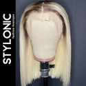 Stylonic Fashion Boutique Human Hair Wig Blonde Bob Human Hair Wig Blonde Brazilian Hair Wig - Stylonic