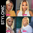 Stylonic Fashion Boutique Human Hair Wig Blonde Bob Human Hair Wig Blonde Brazilian Hair Wig - Stylonic