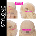 Stylonic Fashion Boutique Human Hair Wig Blonde Bob Human Hair Wig Blonde Brazilian Hair Wig - Stylonic