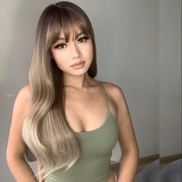 Stylonic Fashion Boutique Synthetic Wig LC6019-1 Blonde Ombre Long Hair Blonde Ombre Long Hair - Stylonic Wigs