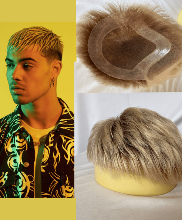 Stylonic Fashion Boutique Toupee Men's Blonde Hair Toupee Men's Blonde Hair Toupee | Men's Wigs | Stylonic Fashion Boutique