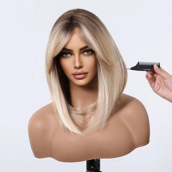 Stylonic Fashion Boutique Synthetic Wig LC1080-4 Blonde Wig Bob Blonde Wig Bob - Stylonic Wigs