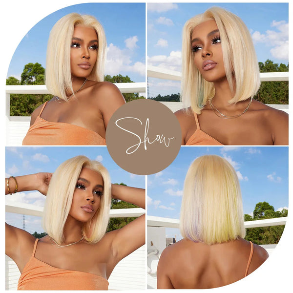 Stylonic Fashion Boutique Human Hair Wig Blonde Wigs Bob Blonde Wigs Bob - Stylonic Wigs