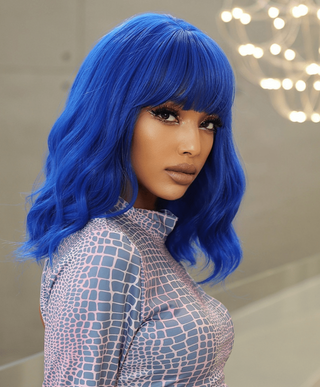 Stylonic Fashion Boutique Synthetic Wig Blue Wig Blue Wig - Stylonic Fashion Boutique