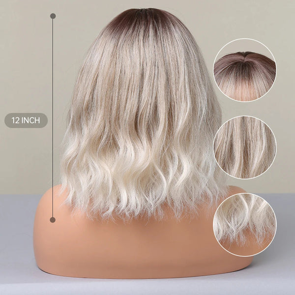 Stylonic Fashion Boutique Synthetic Wig Bob Blonde Wig Bob Blonde Wigs - Stylonic Premium Wigs