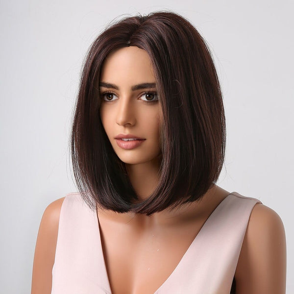 Stylonic Fashion Boutique Synthetic Wig Brown Bob Wig Brown Bob Wig - Stylonic Fashion Boutique