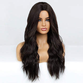 Stylonic Fashion Boutique Synthetic Wig Brown Long Wavy Wig Brown Long Wavy Wig - Stylonic Fashion Boutique