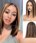 Stylonic Fashion Boutique Synthetic Wig Brown Wig with Caramel Highlights Brown Wig with Caramel Highlights - Stylonic Fashion Boutique