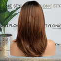 Stylonic Fashion Boutique Synthetic Ombre Black to Brown Wig