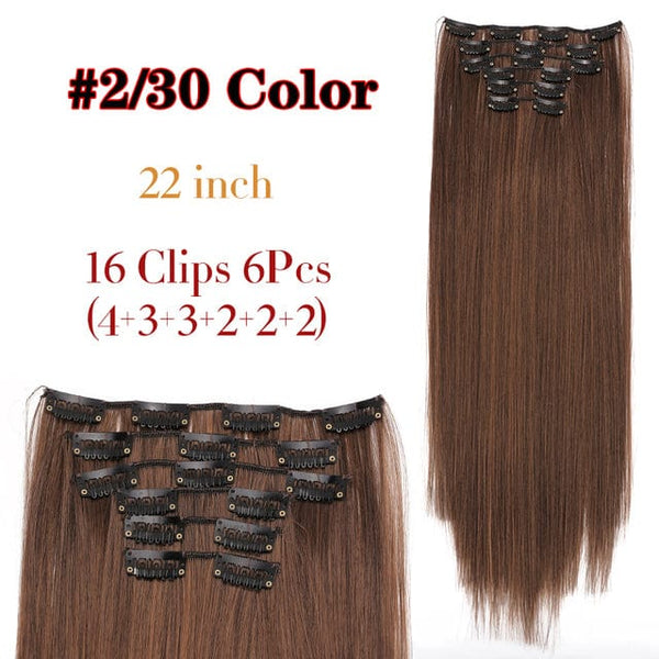 Stylonic Fashion Boutique Hair Extensions 2-30 / 22inches Clip-on Hair Extensions