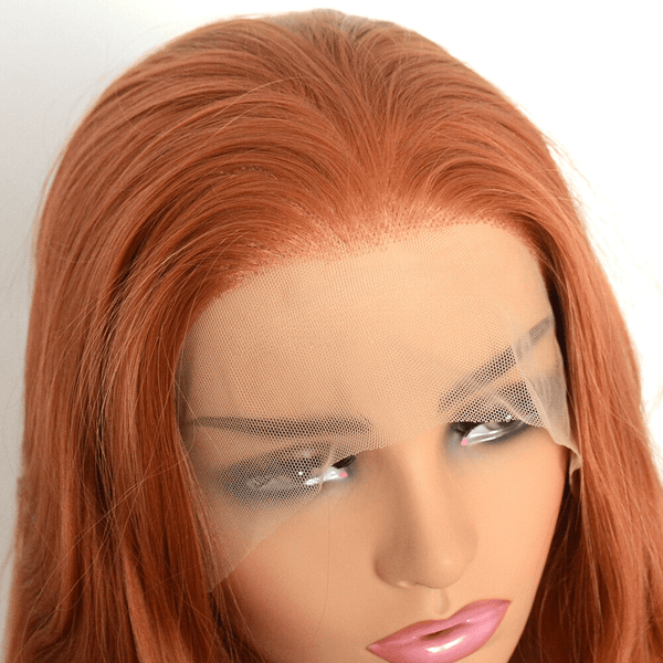 Stylonic Fashion Boutique Synthetic Wig 1 PC / 150% / China | 22inches Ginger Orange Synthetic Lace Front Wig Ginger Orange Synthetic Lace Front Wig - Stylonic Wigs