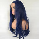 Stylonic Fashion Boutique 1 PC / 150% / China | 22inches Dark Blue Synthetic T Lace Front Wig