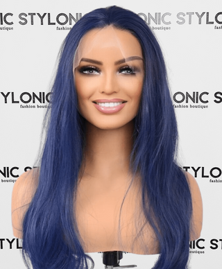 Stylonic Fashion Boutique Lace Front Synthetic Wig Dark Blue Synthetic T Lace Front Wig Dark Blue Synthetic T Lace Front Wig - Stylonic Wigs