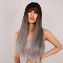 Stylonic Fashion Boutique Synthetic Wig Dark Grey Wig Dark Grey Wig - Stylonic Premium Wigs